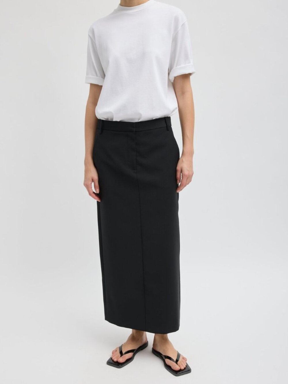 Tibi - Tropical Wool Maxi Trouser Skirt